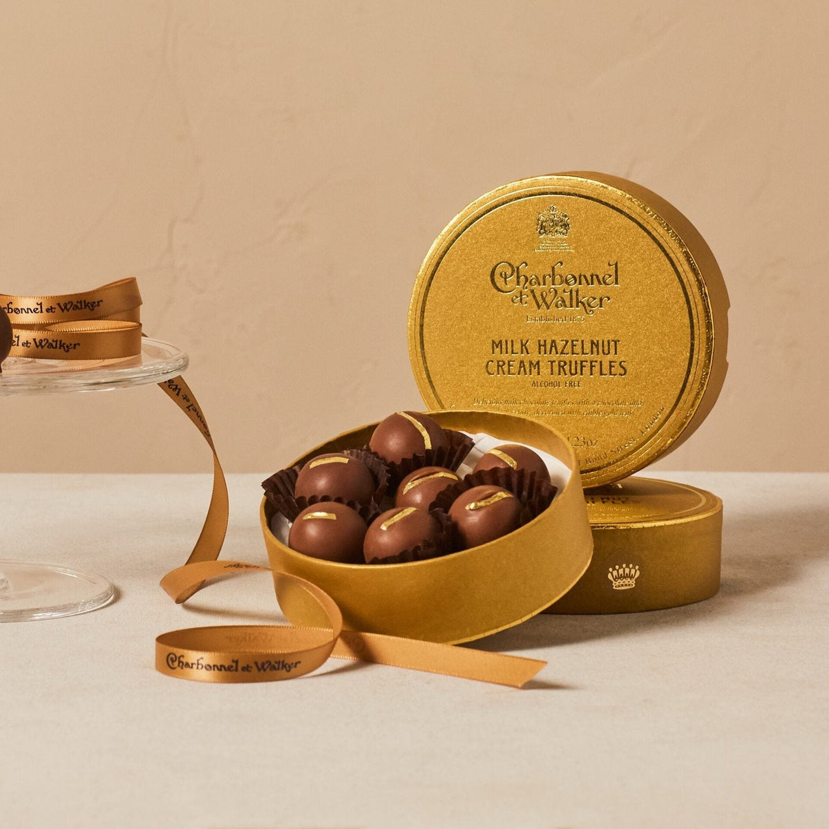 Charbonnel Et Walker Milk Hazelnut Cream Truffles with Edible Gold Leaf - 120g Exp 29/08/2026 — Wholesale