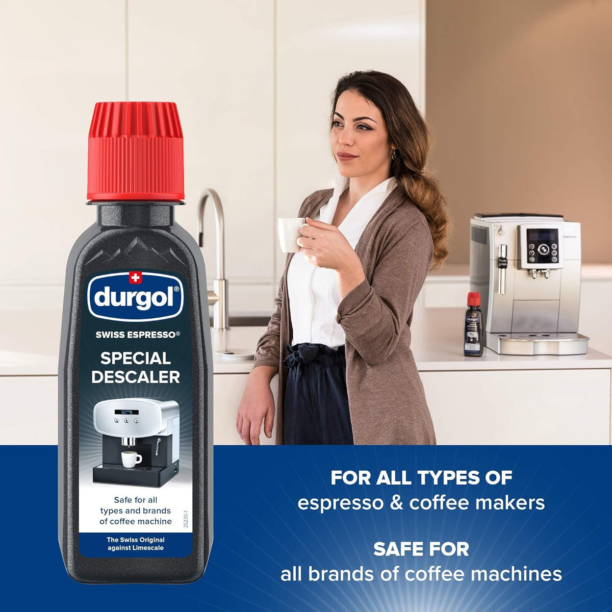 Durgol Swiss Espresso Descaling 2 x 125ml - For All Coffee Makers