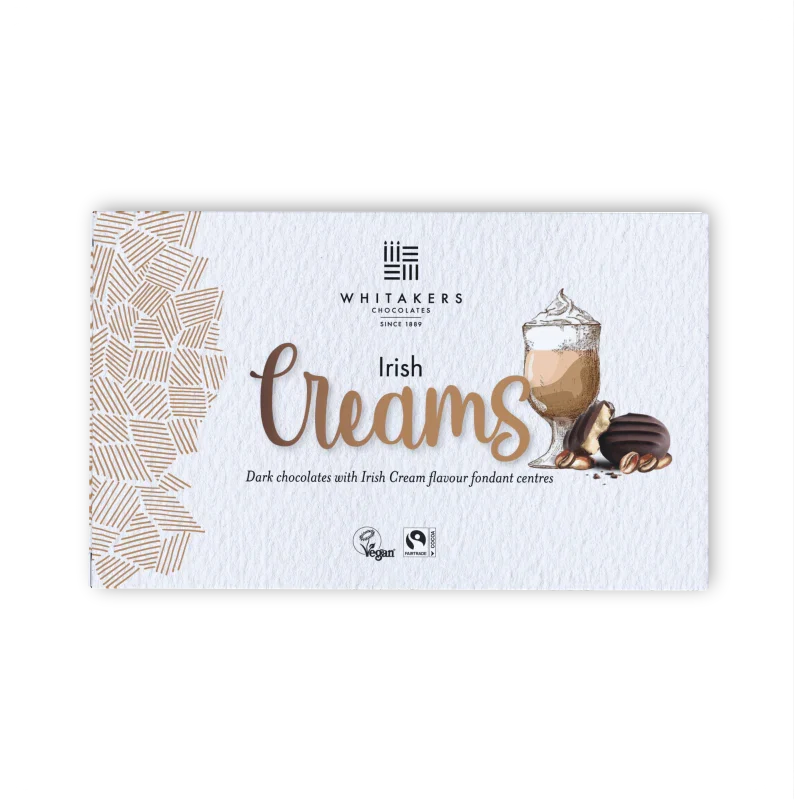 Whitakers Dark Chocolate Irish Cream Fondant Creams 150g | Redber Coffee