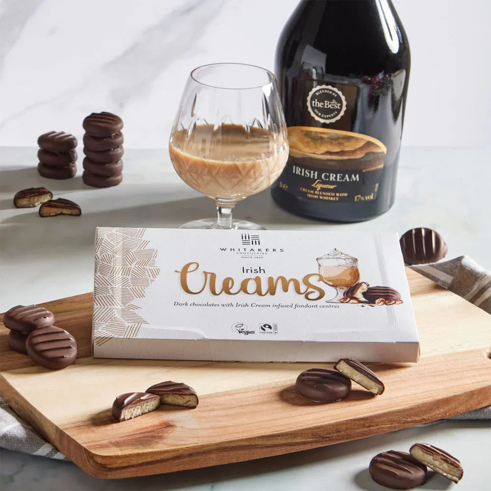 Whitakers Dark Chocolate Irish Cream Fondant Creams 150g | Redber Coffee