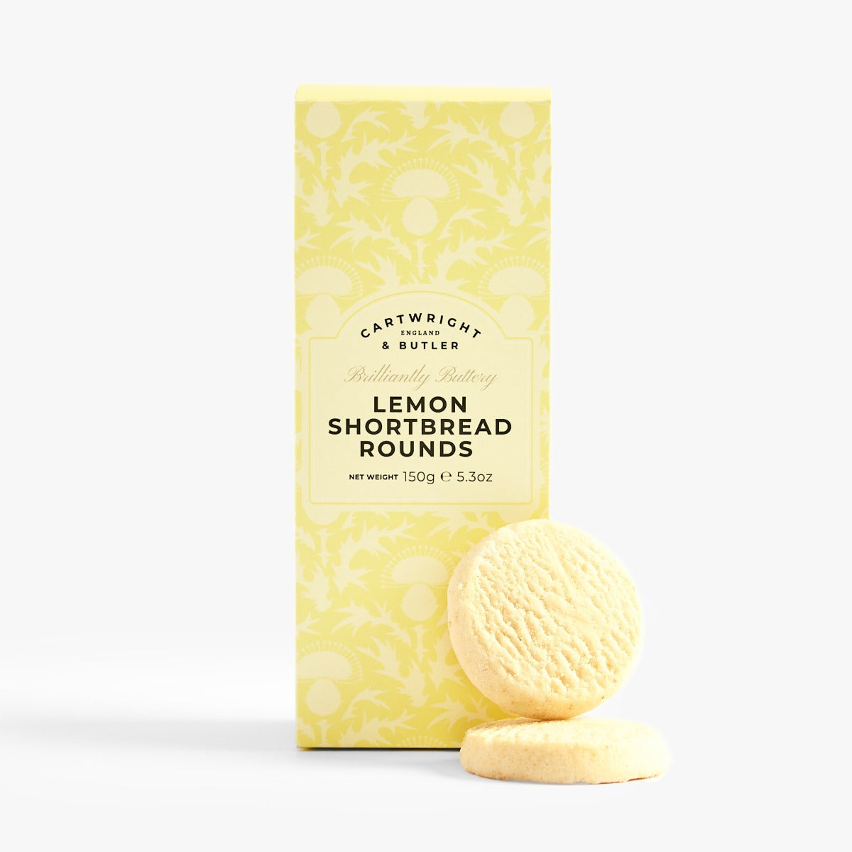Cartwright & Butler Lemon Zest Shortbread Rounds in Carton — Wholesale