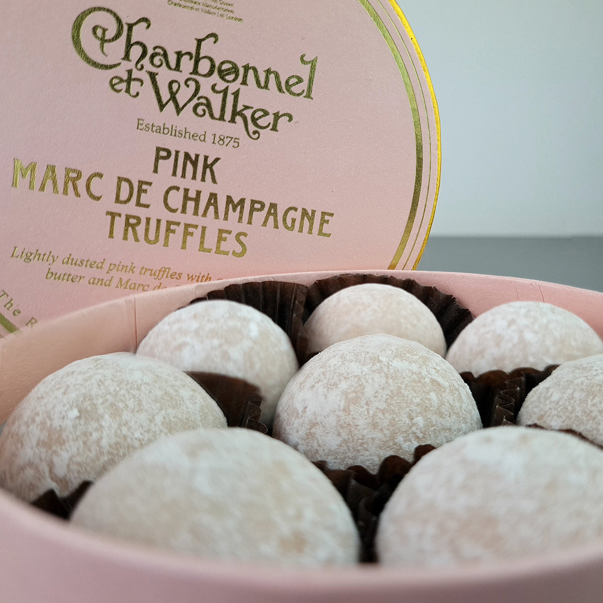 Charbonnel Et Walker, Charbonnel Et Walker Pink Marc de Champagne Chocolates, Redber Coffee