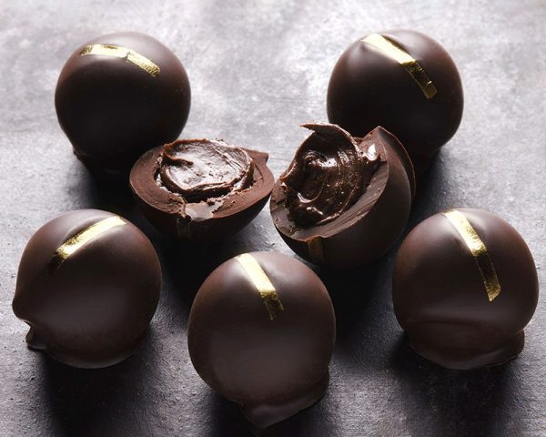 Charbonnel et Walker Dark Chocolate Truffles with Edible Gold Leaf 120g — Wholesale