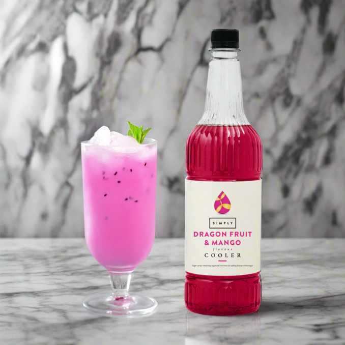 Simply Dragon Fruit & Mango cooler syrup 1L
