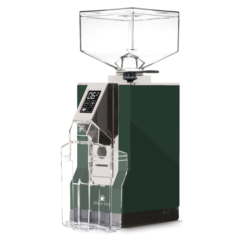 Eureka Mignon Brew Pro 55mm Flat Blade Commercial Coffee Grinder in Green – main product photo