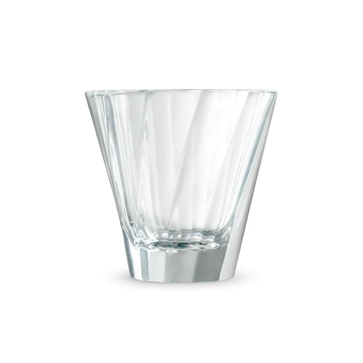 Loveramics Urban Glass Twisted Cappuccino Glass 180ml - Clear