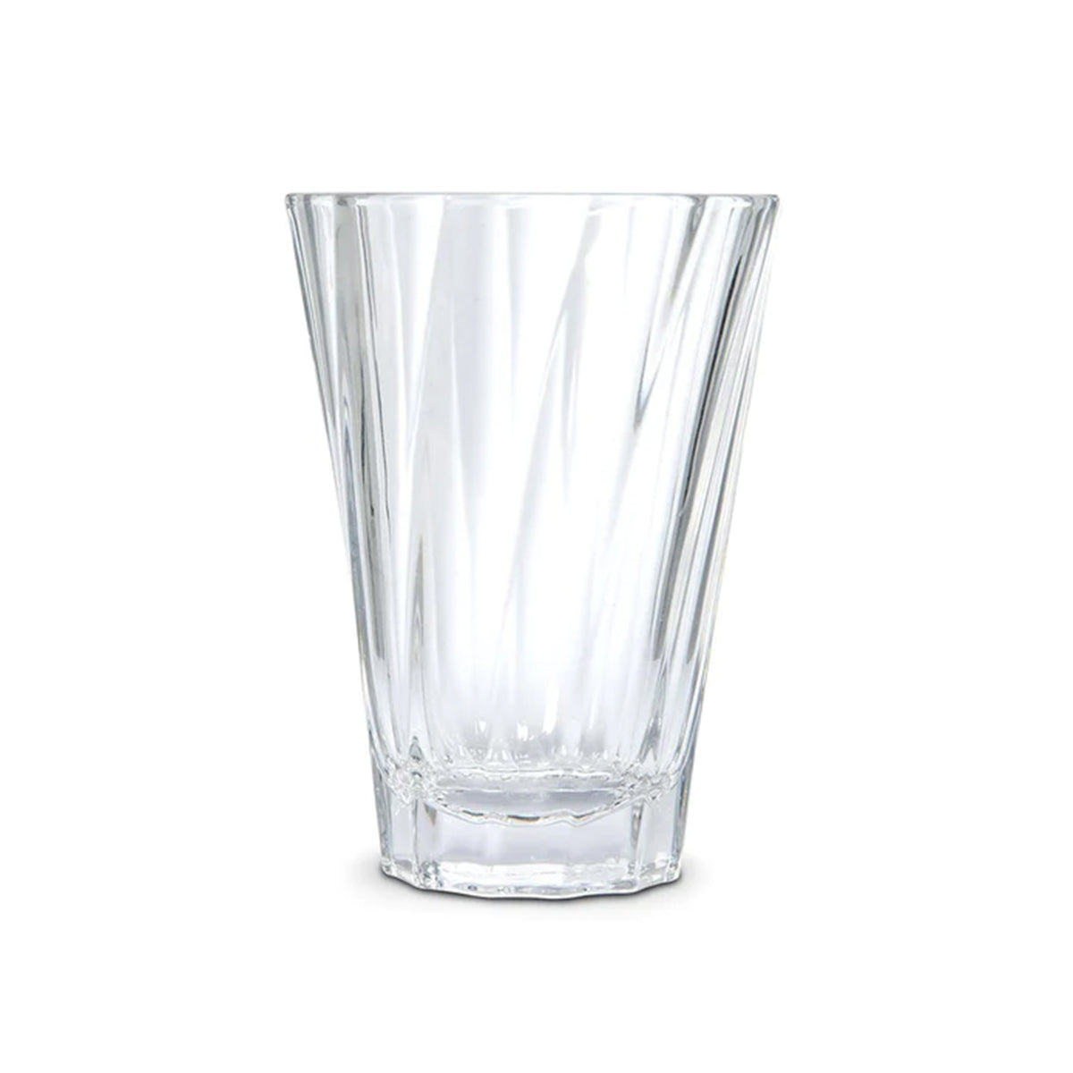 Loveramics Urban Glass Twisted Latte Glass 360ml - Clear