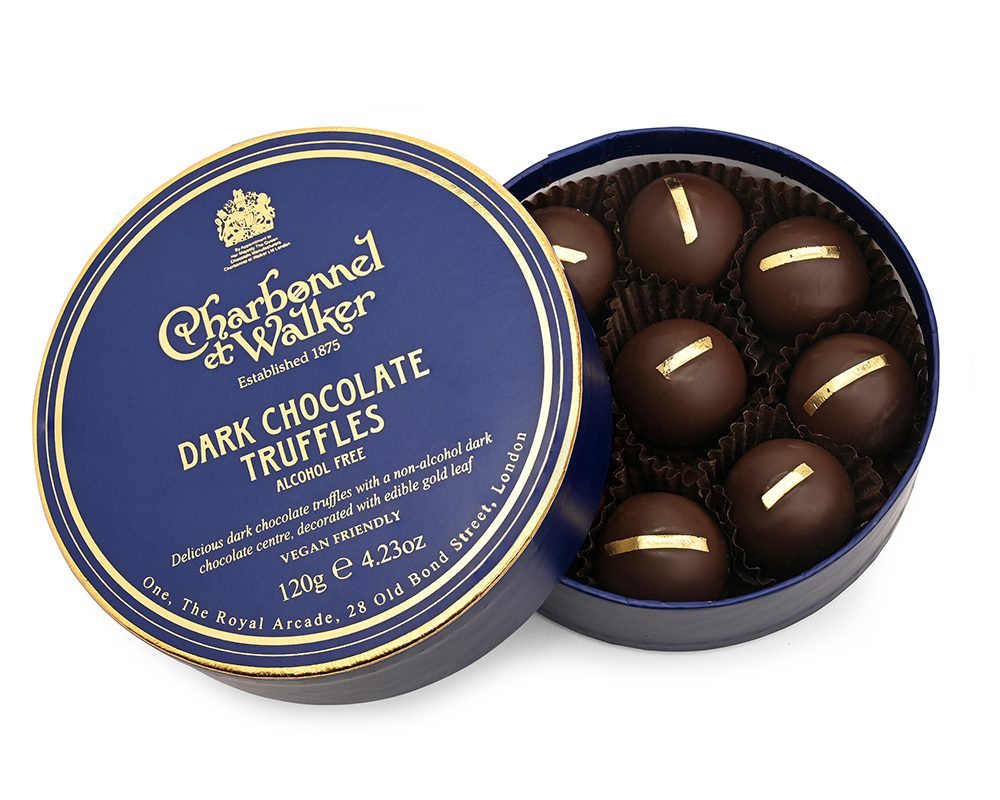 Charbonnel et Walker Dark Chocolate Truffles with Edible Gold Leaf 120g — Wholesale