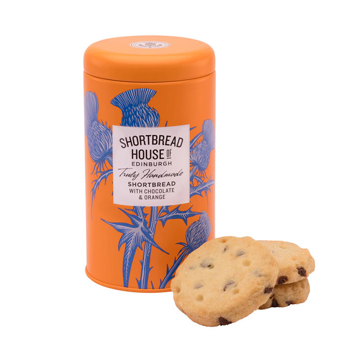 Shortbread House of Edinburgh - Handmade Shortbread Biscuits with Dark Chocolate & Orange 140g — Wholesale
