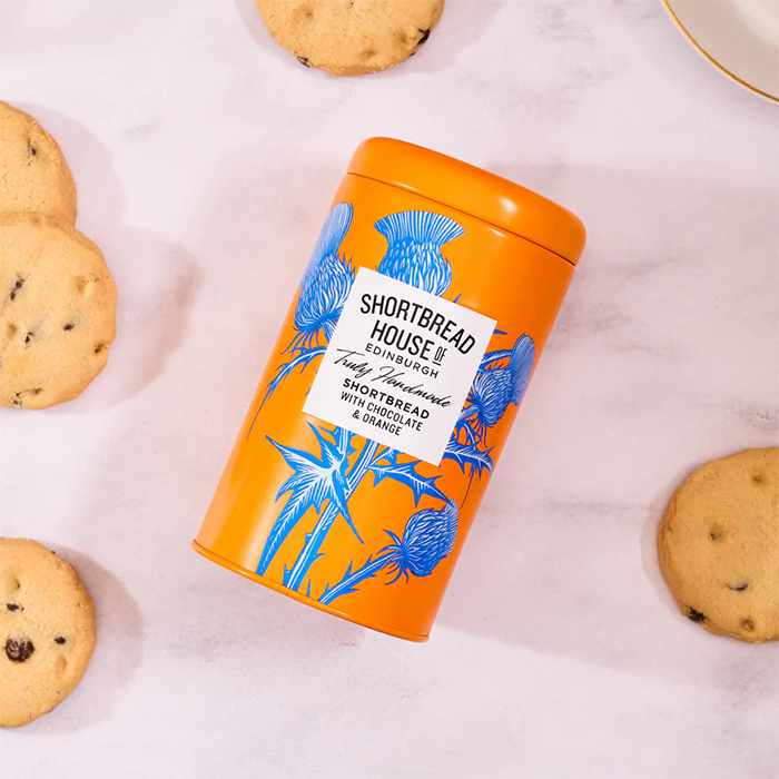 Shortbread House of Edinburgh - Handmade Shortbread Biscuits with Dark Chocolate & Orange 140g — Wholesale