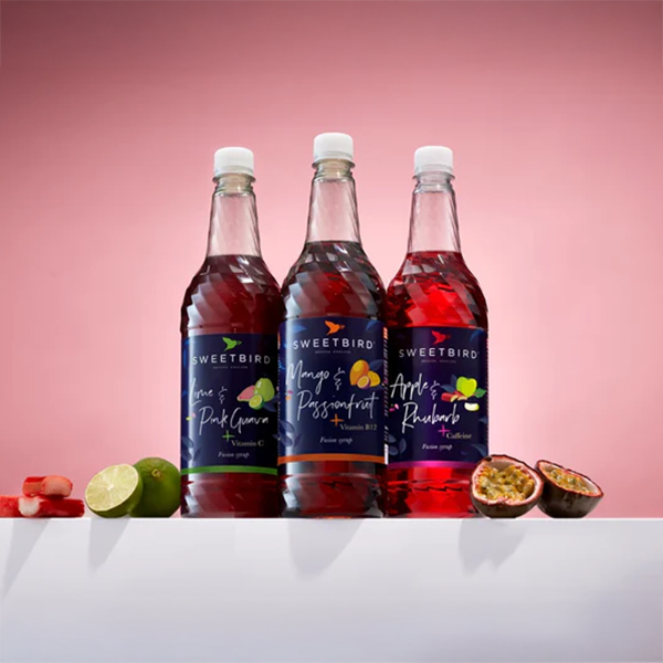 Sweetbird Apple and Rhubarb Fusion Syrup with Caffeine 1L — Wholesale