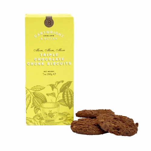 Cartwright & Butler Triple Chocolate Chunk Biscuits Carton — Wholesale