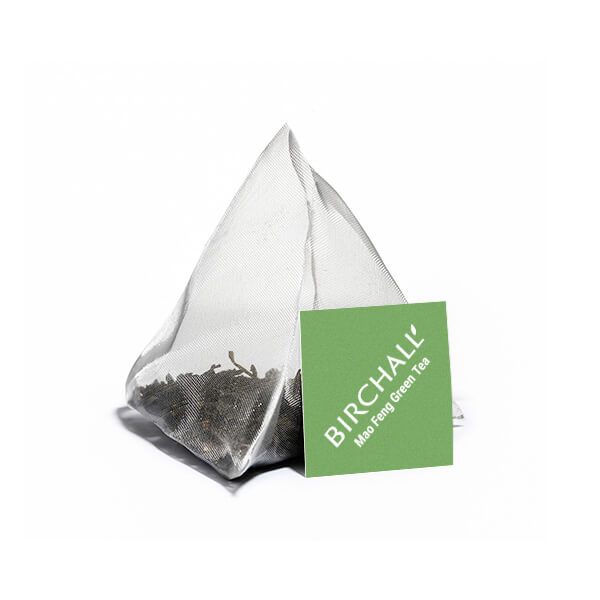 Birchall Plant-Based Prism Tea Bags 15pcs - Mao Feng Green Tea — Wholesale