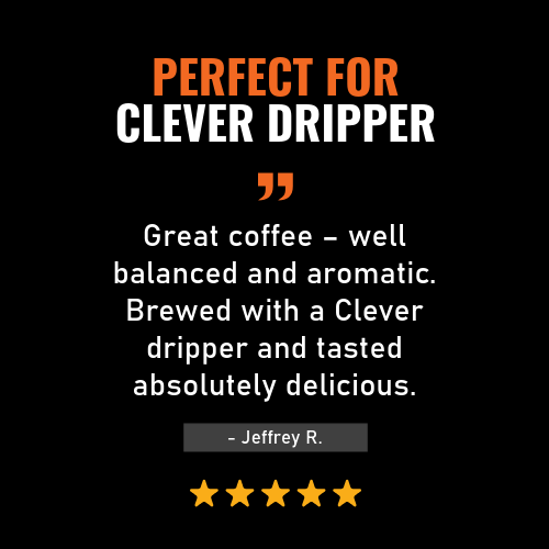 Customer review Colombia Huila dark roast coffee – great for Clever dripper filter coffee