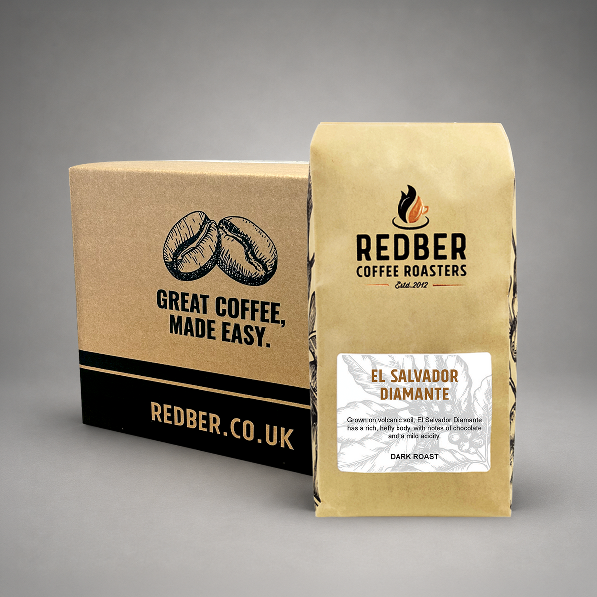 El Salvador Diamante Dark 6kg Ground Coffee — Wholesale