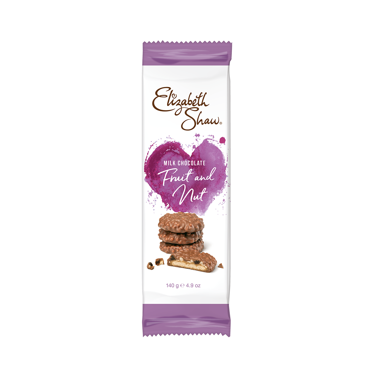 Elizabeth Shaw Milk Chocolate Fruit & Nut Biscuits 140g — Wholesale