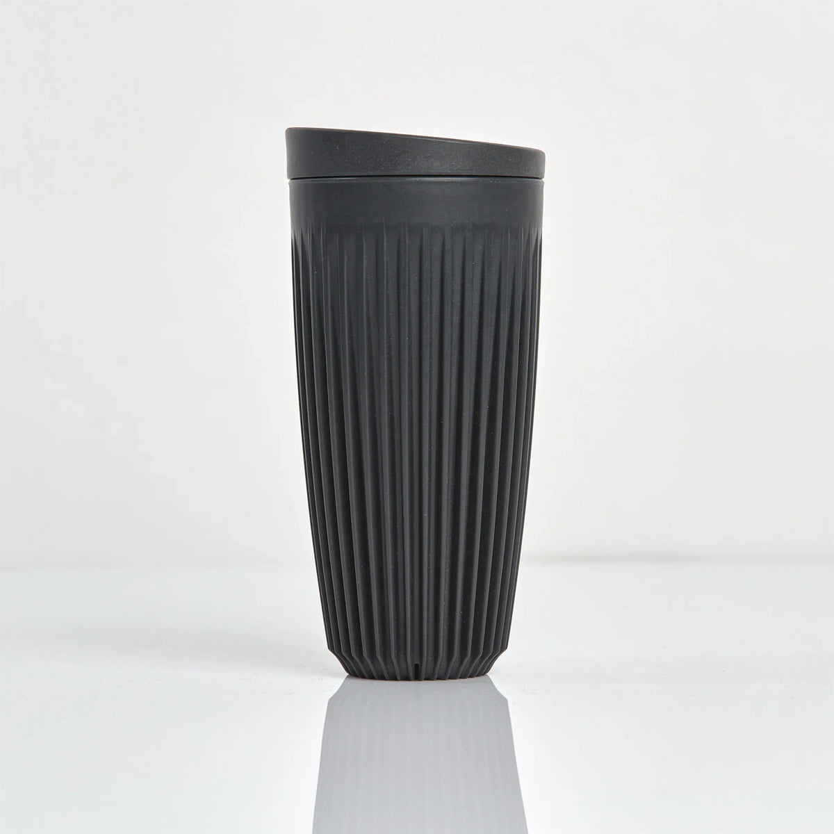 Huskee Reusable 16oz Coffee Cup with Lid - Charcoal