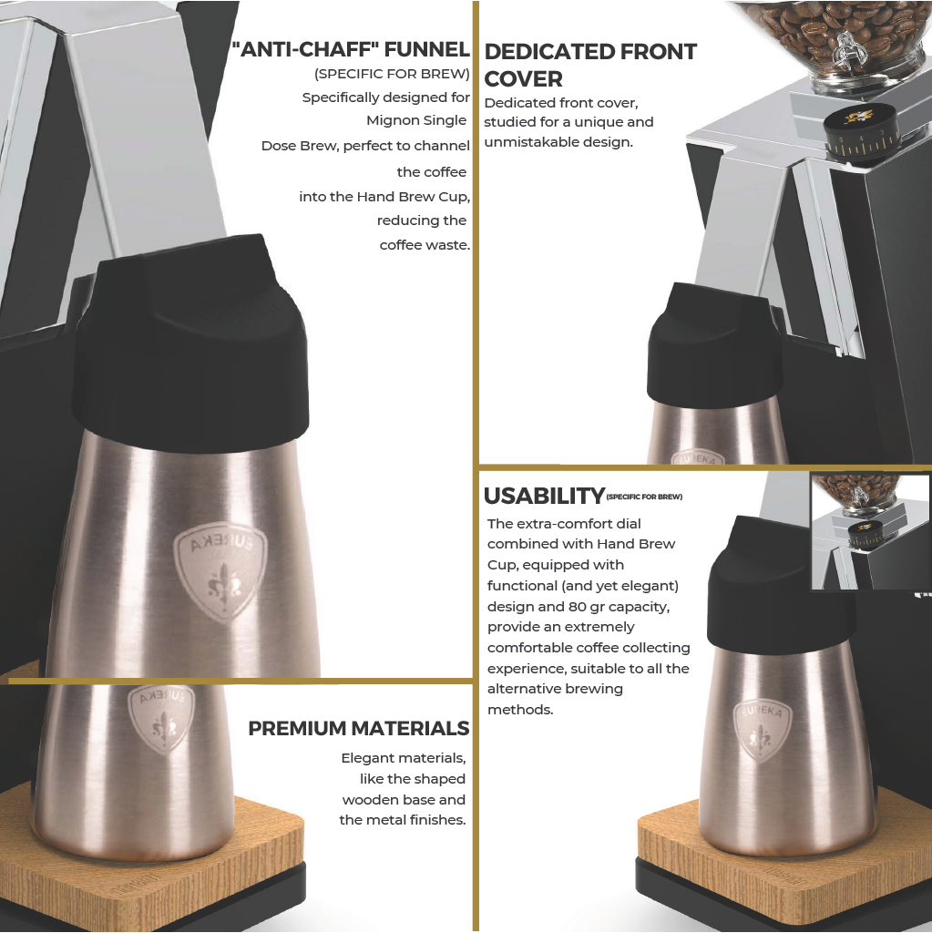 Commercial Eureka Oro Mignon Single Dose Pro 65 Grinder - Black