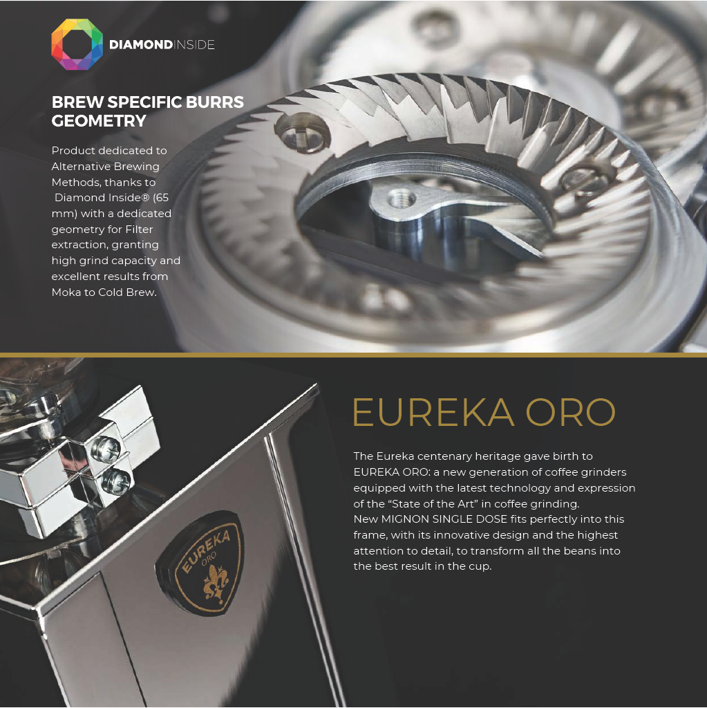 Commercial Eureka Oro Mignon Single Dose Pro 65 Grinder - Black