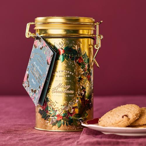 Cartwright & Butler Spiced Orange & Cranberry Shortbreads in Tin — Wholesale