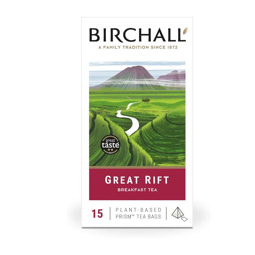 Birchall Plant-Based Prism Tea Bags 15pcs - Great Rift Breakfast Blend (RFA Certified) — Wholesale