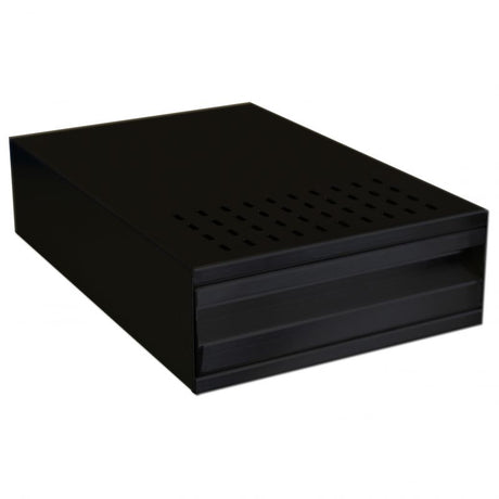 Black Metal knock box for baristas