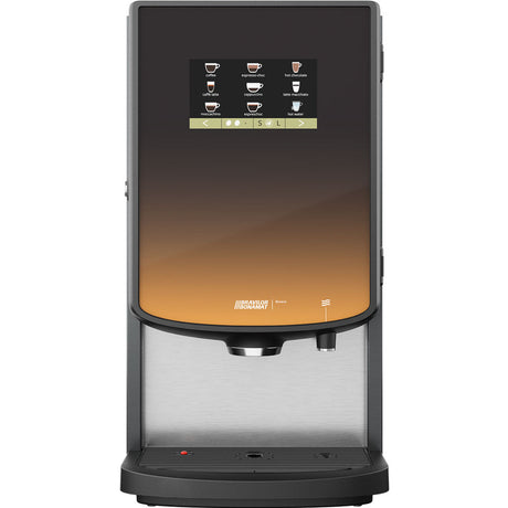 Bravilor Bonamat Bolero 43 Instant Beverage Machine with 4 canisters, fast brewing, and energy-saving mode, ideal for serving coffee, hot chocolate, and milk-based drinks in high-demand environments.