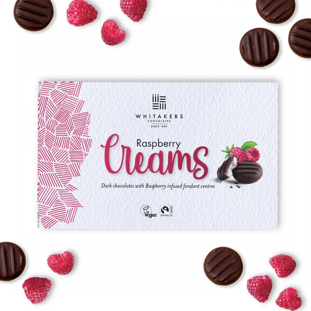 Whitakers Dark Chocolate Raspberry Fondant Creams 150g — Wholesale