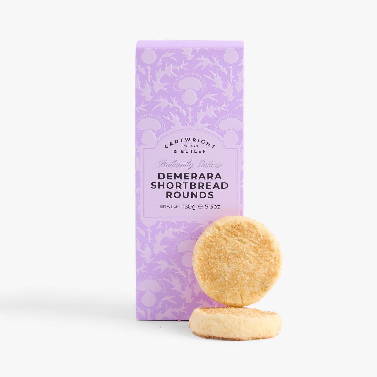 Cartwright & Butler Demerara Shortbread Rounds in Carton — Wholesale