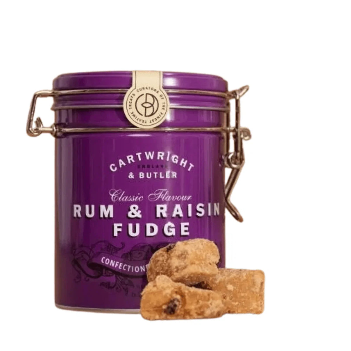 Cartwright & Butler Rum & Raisin Fudge in Tin — Wholesale