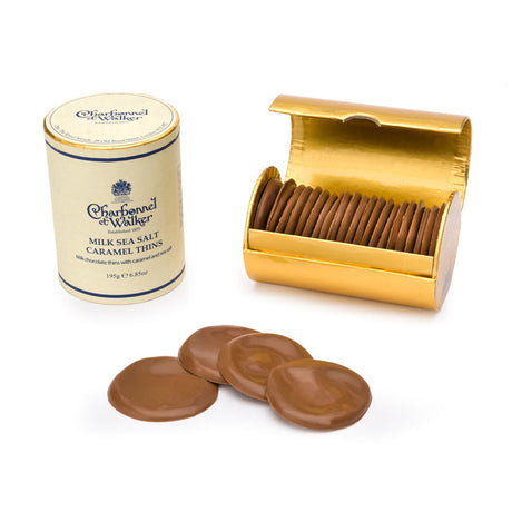 Charbonnel Et Walker, Charbonnel Et Walker Milk chocolate Sea Salt Caramel Thins - 195g, Redber Coffee