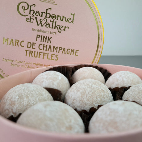 Charbonnel Et Walker, Charbonnel Et Walker Pink Marc de Champagne Chocolates, Redber Coffee