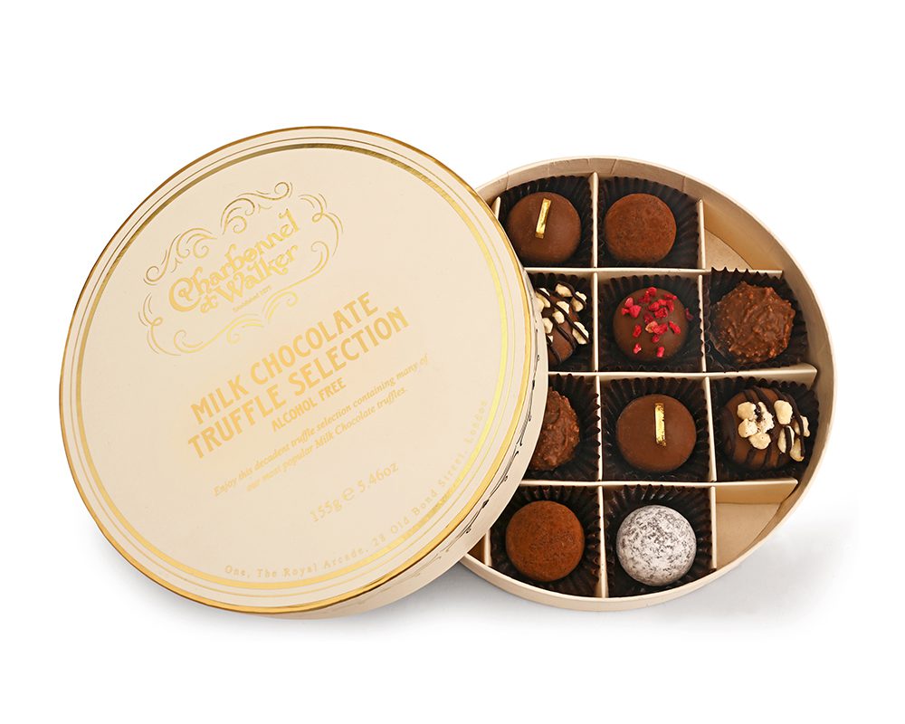 Charbonnel et Walker Milk Chocolate Truffle Selection Luxury Chocolates in a beautiful gift box