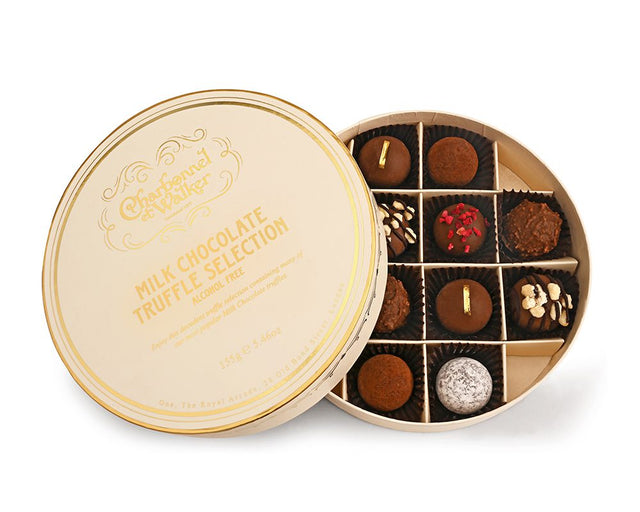 Charbonnel et Walker Milk Chocolate Truffle Selection Luxury Chocolates in a beautiful gift box