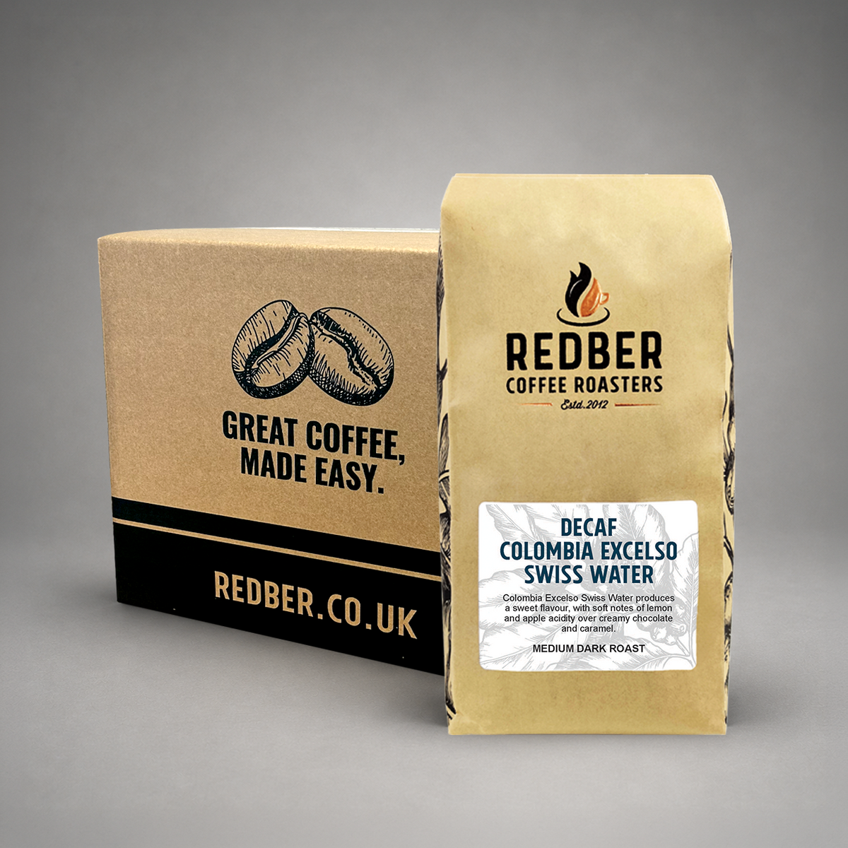 Colombia Excelso Swiss Water Decaf Medium Dark 6kg Ground Coffee – Wholesale