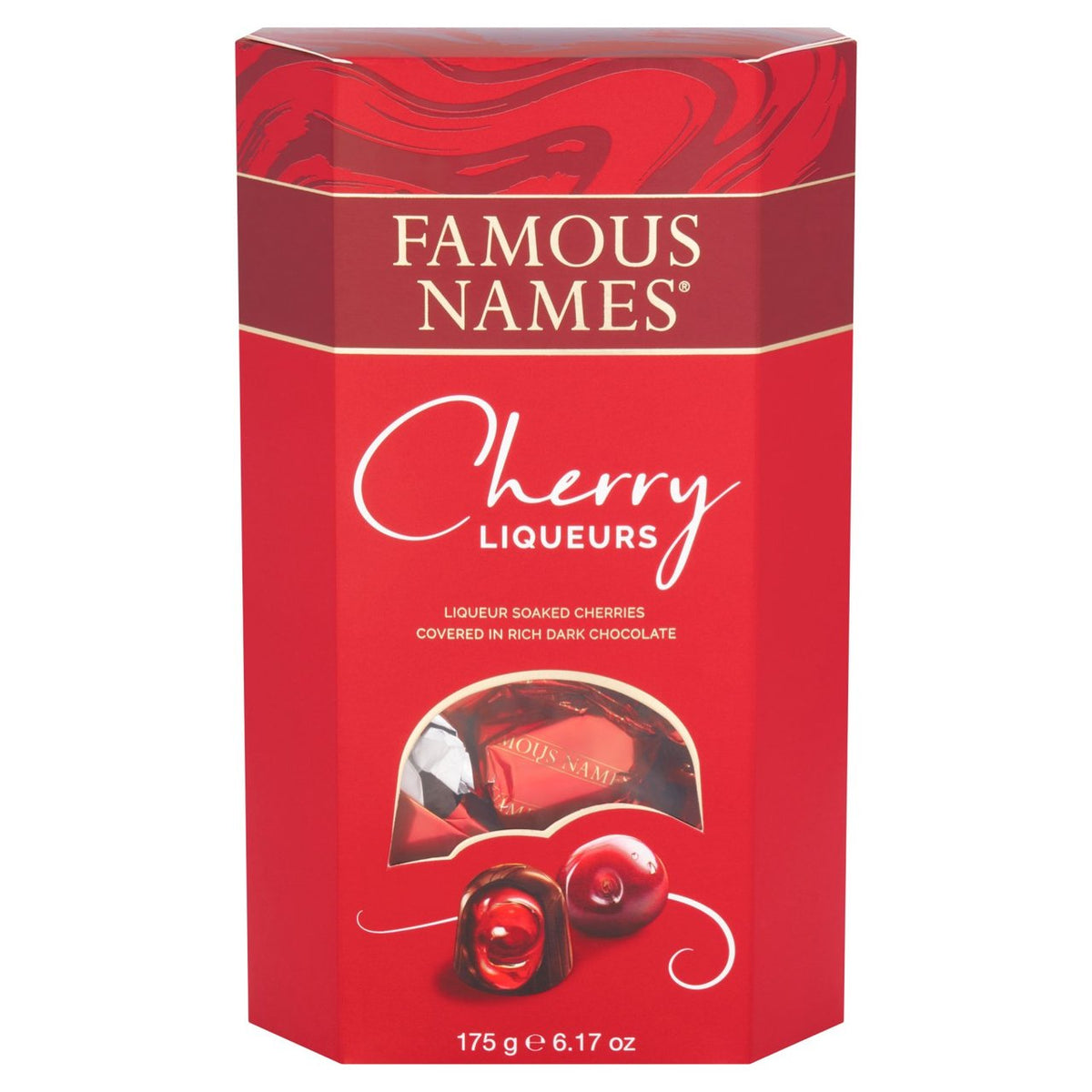 Elizabeth Shaw Famous Names Cherry Liqueur Chocolates 175g — Wholesale