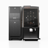 Bravilor Esprecious 21L Bean-to-Cup Coffee Machine – robust design with large 21L water tank, dual canisters for coffee beans and instant ingredients, easy-to-use touchscreen, and automatic rinsing program. Suitable for high-volume environments with up to 210 cups per day.