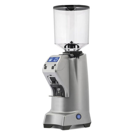 Coffee grinder with digital display on a white background