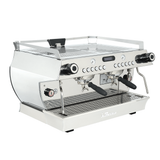 La Marzocco GB5 X espresso machine, designed for high-volume cafés and restaurants. Features dual PID temperature control, Auto-Volumetric (AV), and Auto Brew Ratio (ABR) for consistent, premium coffee. Available in 2-group, 3-group, and 4-group configurations, combining Italian craftsmanship with advanced brewing technology