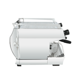 La Marzocco GB5 X espresso machine, designed for high-volume cafés and restaurants. Features dual PID temperature control, Auto-Volumetric (AV), and Auto Brew Ratio (ABR) for consistent, premium coffee. Available in 2-group, 3-group, and 4-group configurations, combining Italian craftsmanship with advanced brewing technology