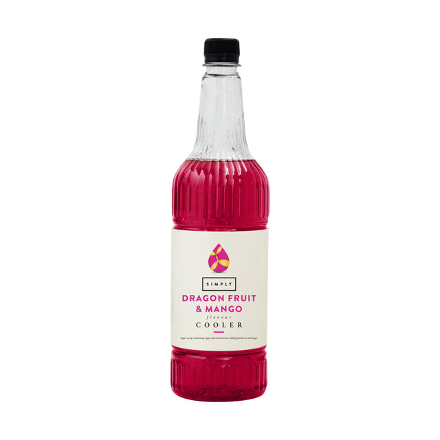 Simply Dragon Fruit & Mango cooler syrup, 1L bottle