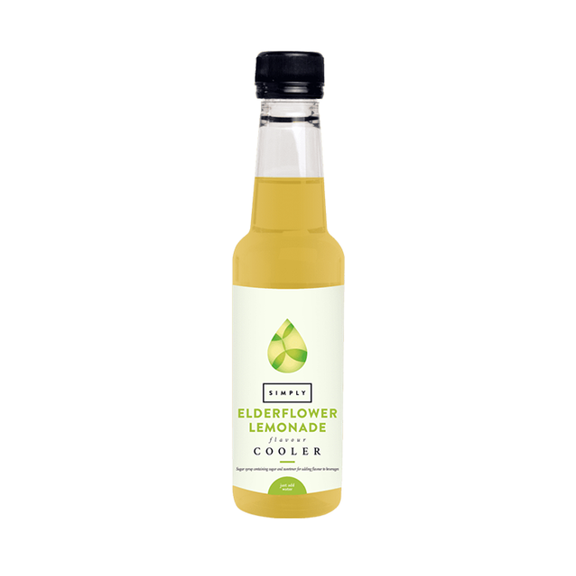Simply Elderflower Lemonade cooler syrup, 250ml bottle