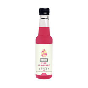 Simply Pink Lemonade cooler syrup, 250ml bottle