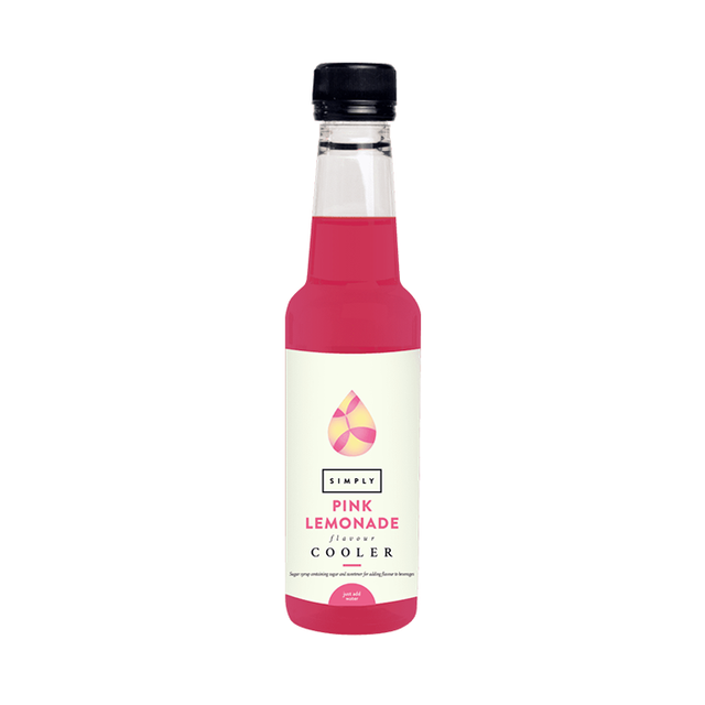 Simply Pink Lemonade cooler syrup, 250ml bottle