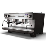 Espresso machine with 'IBERITAL' branding on a white background