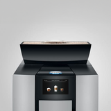 JURA GIGA X3c coffee machine with 150-cup capacity, ceramic disc grinder, and customizable settings. Perfect for large offices and hospitality venues