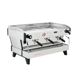 La Marzocco Linea PB espresso machine in stainless steel finish, featuring eco mode for energy efficiency during off-peak hours.