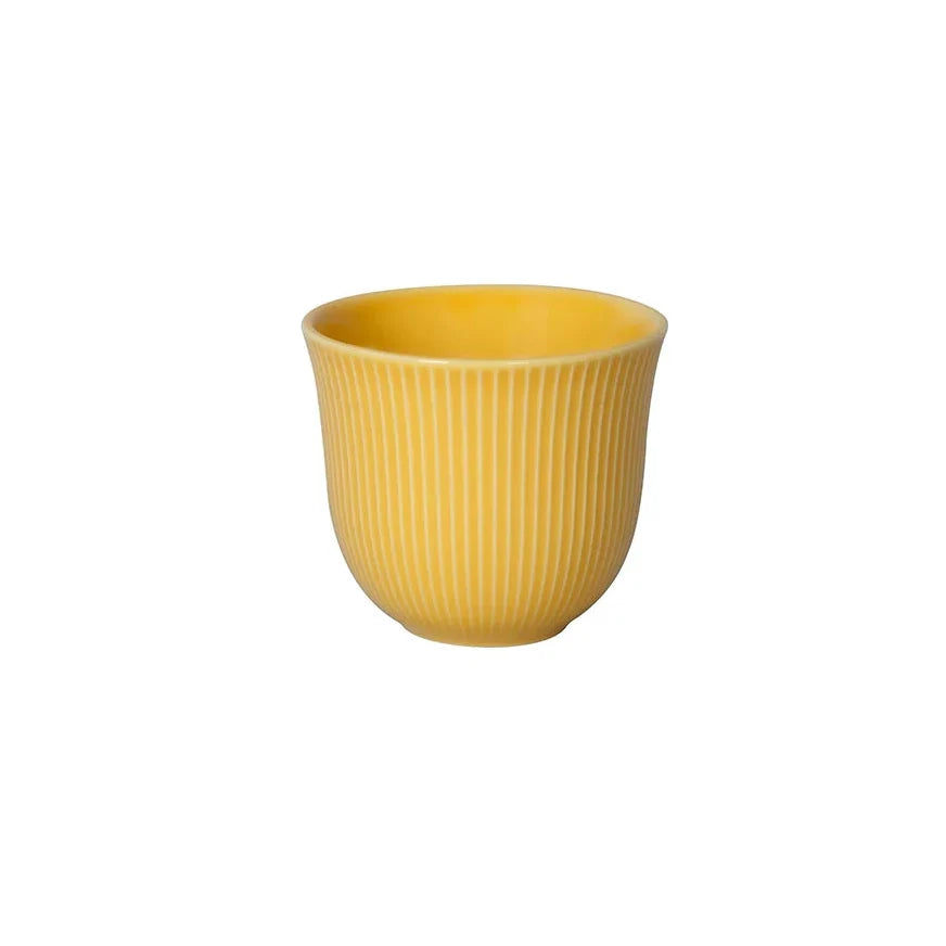 Loveramics Brewers 250ml Embossed Cappuccino / Drip Coffee Tasting Cup - Yellow