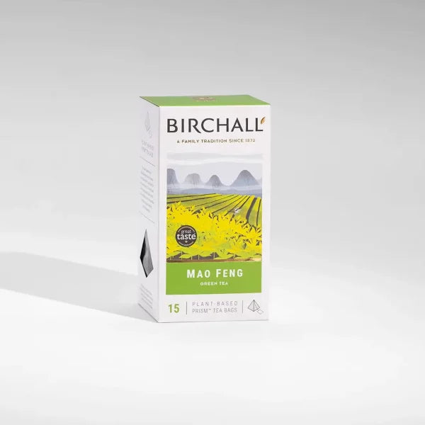 Birchall Plant-Based Prism Tea Bags 15pcs - Mao Feng Green Tea — Wholesale