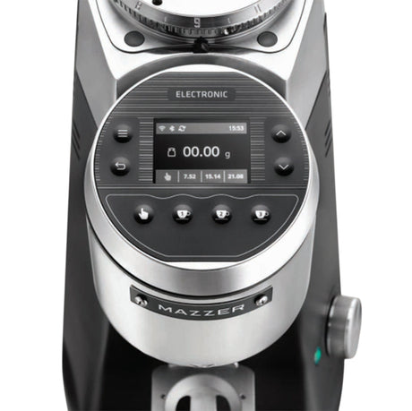 Mazzer Kony Sg touchscreen display with programmable dosing controls